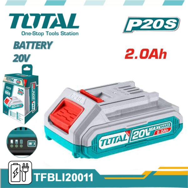 TOTAL 20V Lithium-ion 2.0Ah Battery