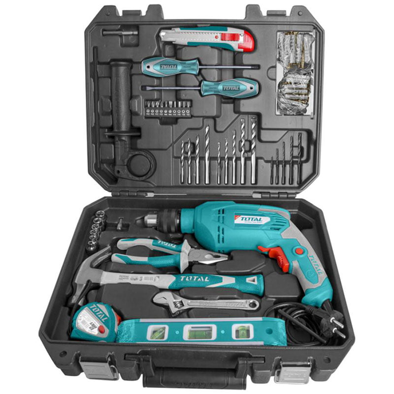 TOTAL 101 Pcs 650w Drill Kit Super Tools Bangladesh