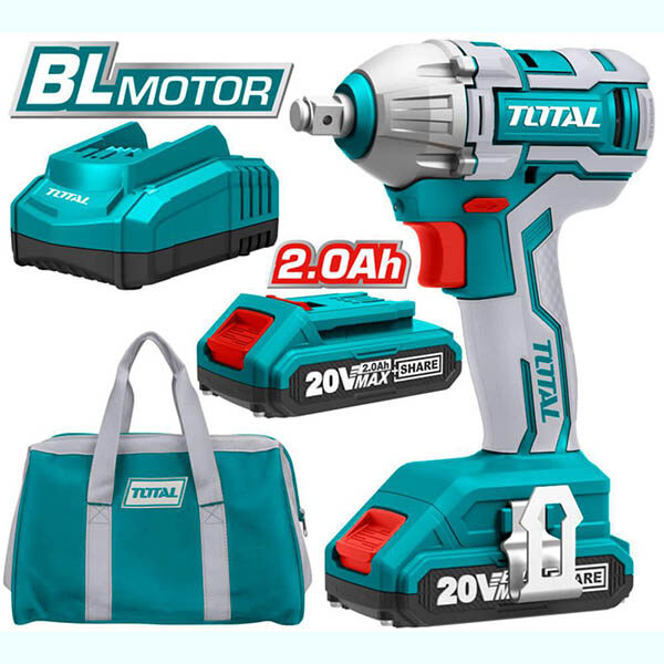 TOTAL 20v Cordless Impact Wrench