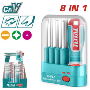TOTAL 9pcs Interchangeable Screwdriver