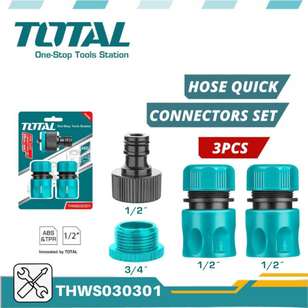 TOTAL Hose Quick Connectors Set