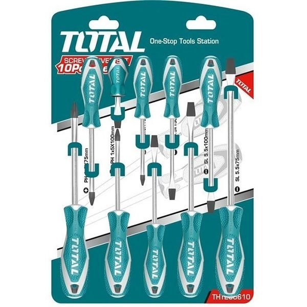 TOTAL 10pcs screwdriver set THT250610