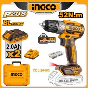 INGCO 20v Brushless Li-ion Cordless Drill