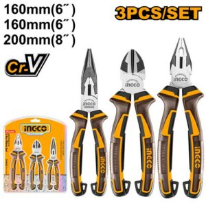 INGCO Industrial 3pcs Pliers Set