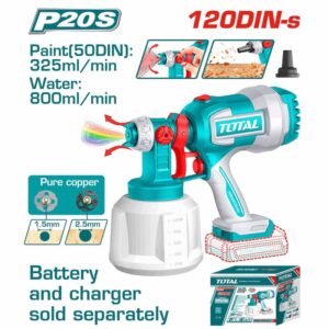 TOTAL Lithium-Ion Spray Gun Without Battery & Charger