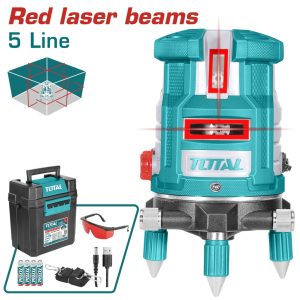 Total 30m Self-Leveling Line Red Laser Beams