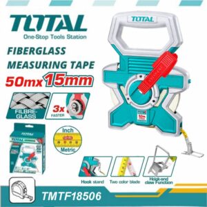 Total 50m Fiberglass Measuring Tape