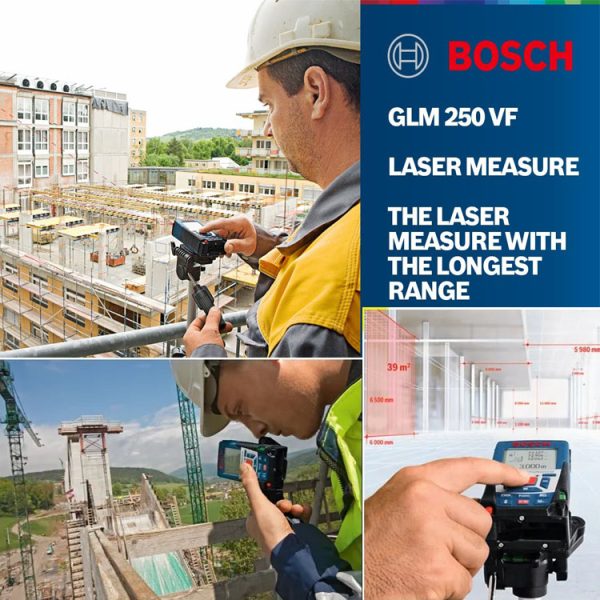 Bosch 250m Professional Laser Measure GLM 250 VF