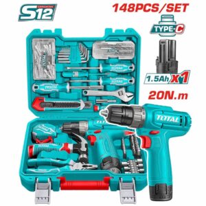 TOTAL 148pcs Household Tools Set