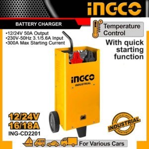 INGCO 12V / 24V Battery Charger Tower