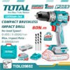 TOTAL 20V Compact Brushless Mechanical Impact Drill 