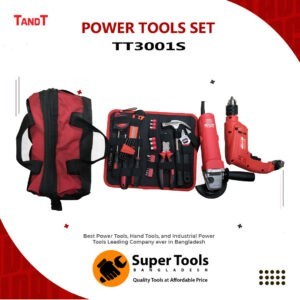 TANDT 116 PCS Power Tools & Hand Tools Set