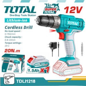 TOTAL 12v Cordless Drill 20NM