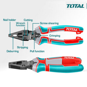 TOTAL 8-in-1 Multifunction combination pliers