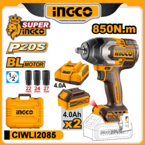 INGCO 20v Cordless Impact Wrench 850N.m