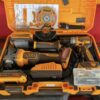 INGCO 20V Cordless Angle Grinder & Brushless Compact Drill Combo Kit