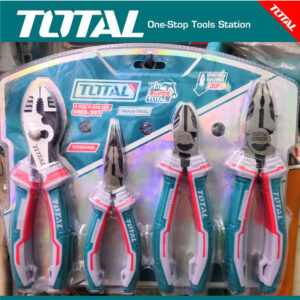 TOTAL 4 Pcs CrV High leverage Pliers Set