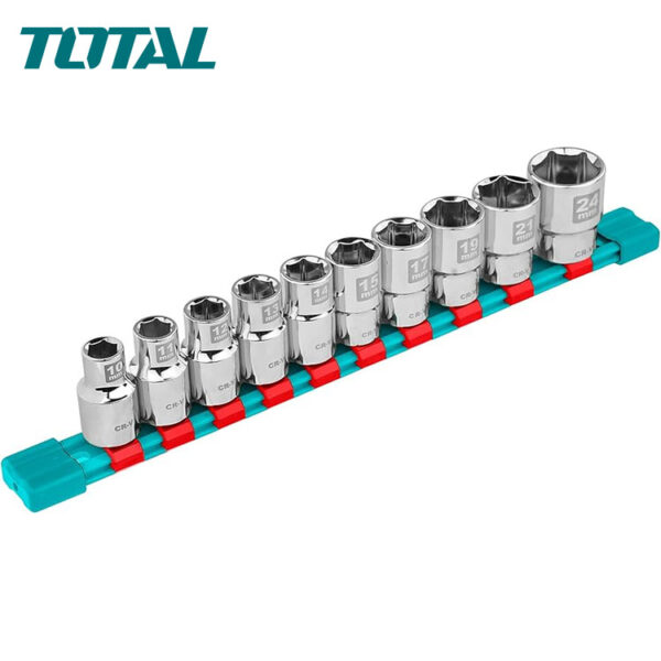 TOTAL 10 Pcs 1/2″ Socket Set