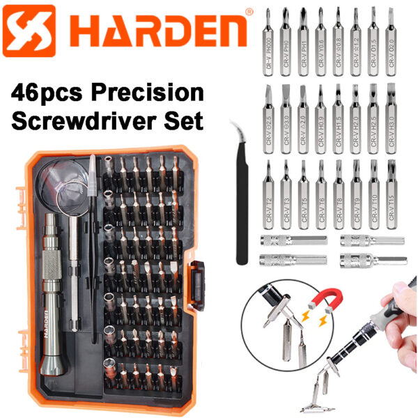 HARDEN 46pcs Precision Screwdriver Set