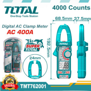 TOTAL Digital AC Clamp Meter 400A