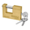 TOTAL 80mm Heavy Duty Brass Block Padlock