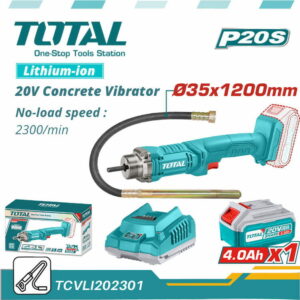 TOTAL 20v Cordless Concrete Vibrator