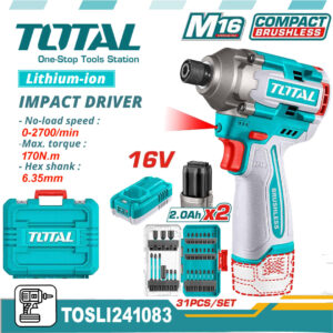 TOTAL Brushless Cordless Impact Driver 170N.m