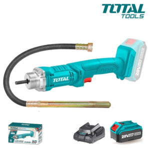 TOTAL 20v Cordless Concrete Vibrator (with 4.0Ah battery pack)