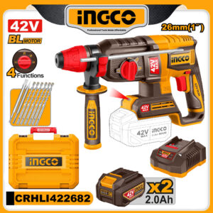 INGCO 42v Brushless Cordless Rotary Hammer Drill