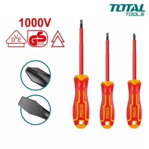 TOTAL 3pcs Insulated Screwdriver Set