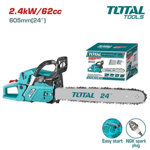TOTAL 24" Chain Saw - 2 Stroke Engine