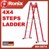 RONIX Foldable Telescoping 4×4 Steps Ladder