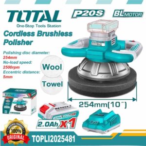 TOTAL 20v Cordless Orbital Polisher 245mm