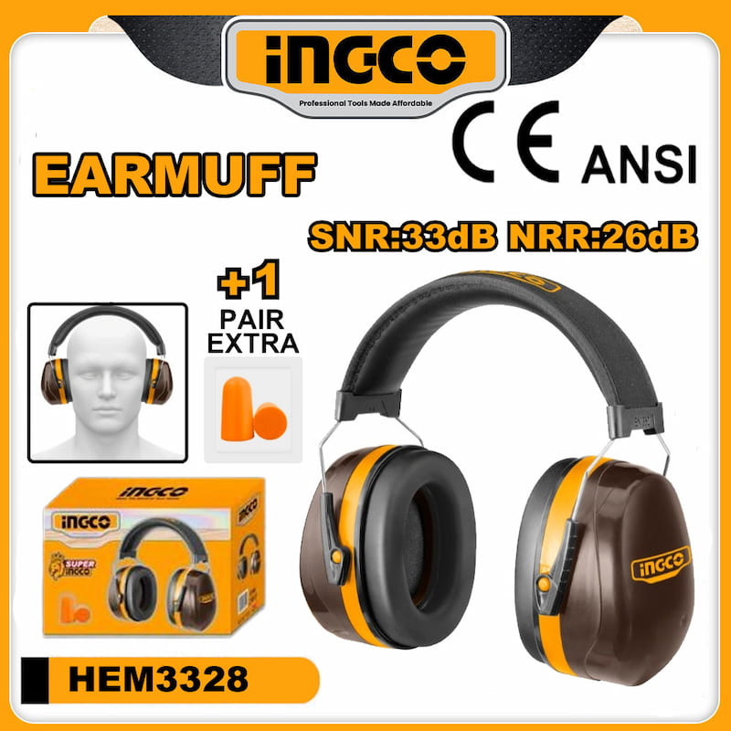 HEM3328 INGCO IMPACT RESISTANT EARMUFF