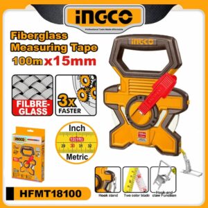 INGCO 100m Fiberglass Measuring Tape