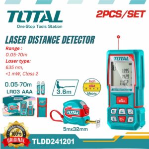 TOTAL Laser Distance Detector Combo Kit