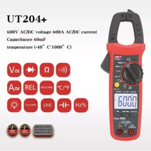 UNI-T UT204+ Digital True RMS AC/DC Clamp Meter