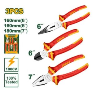 Jadever 3Pcs Insulated Pliers Set