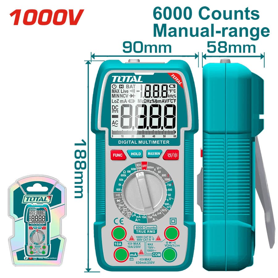 total 1000v multimeter (1) TOTAL 1000v Digital Multimeter