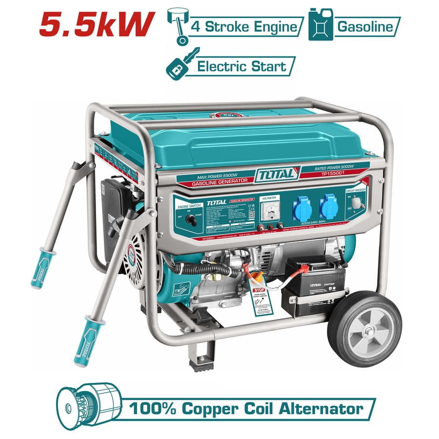total 5.5kw gasoline generator (1) TOTAL 5.5kW Gasoline Generator