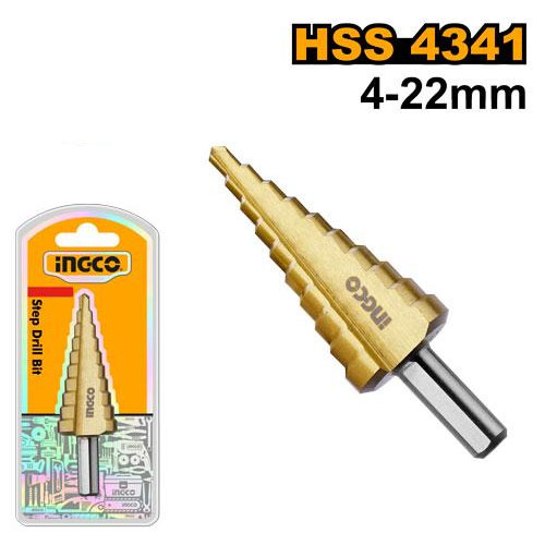 step bit INGCO 4-22mm Step Drill Bit